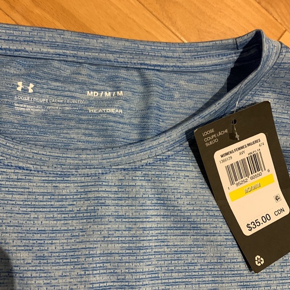 2 NWT Under Armour Active Heat gear Short Sleeve Tees - size M - Picture 8 of 16